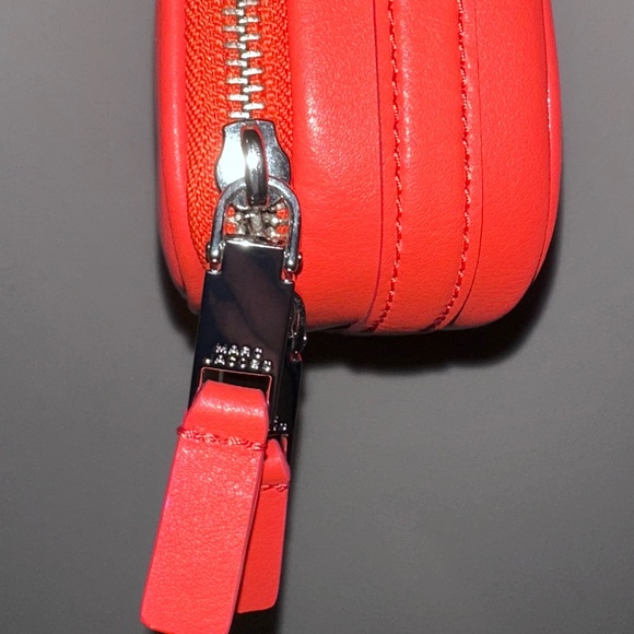 MARC JACOBS SNAPSHOT Chain Strap Edition 🔥 Vibrant Orange Smooth Leather NWOT - Picture 11 of 14